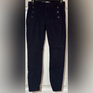 LOFT Navy Blue Women's Sailor Button Jeans